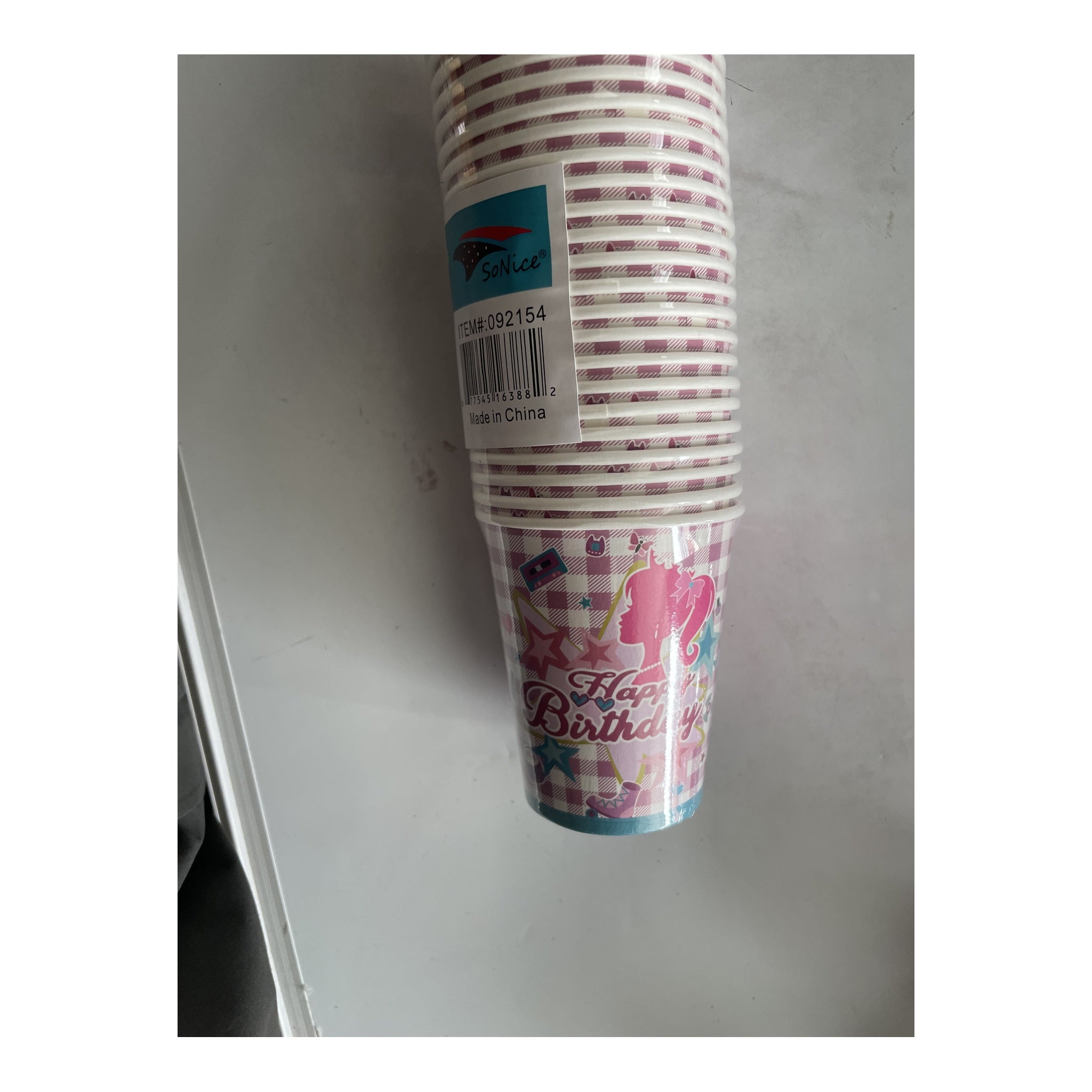 9Oz Paper Cup 24 ct Pretty Girl 24Pk/Cs